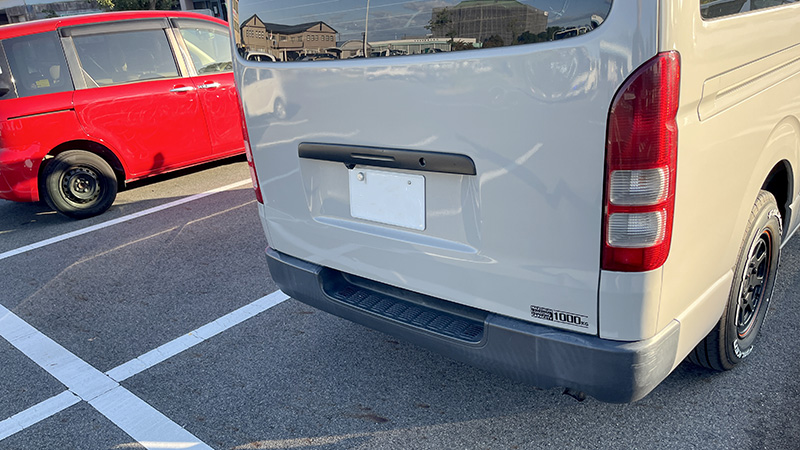 英字最大積載量ステッカー検査合格