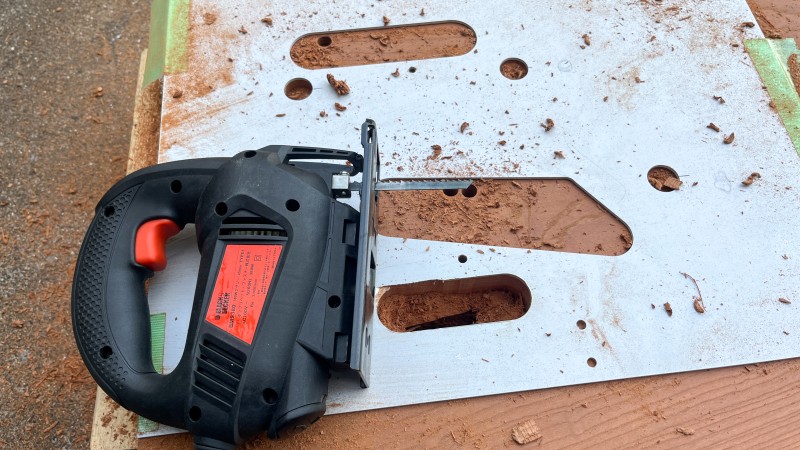 天板ジグソーカット