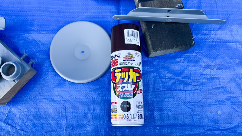 ミシンテーブル部品塗装2