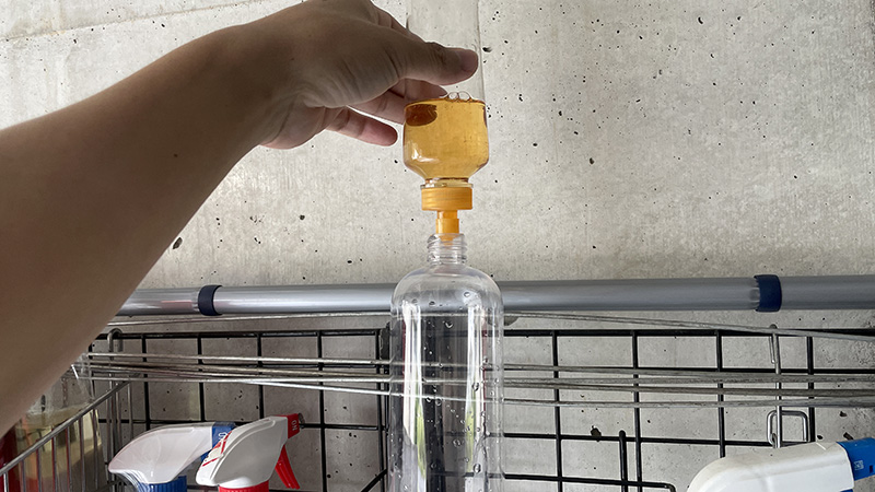 霧吹き液の準備