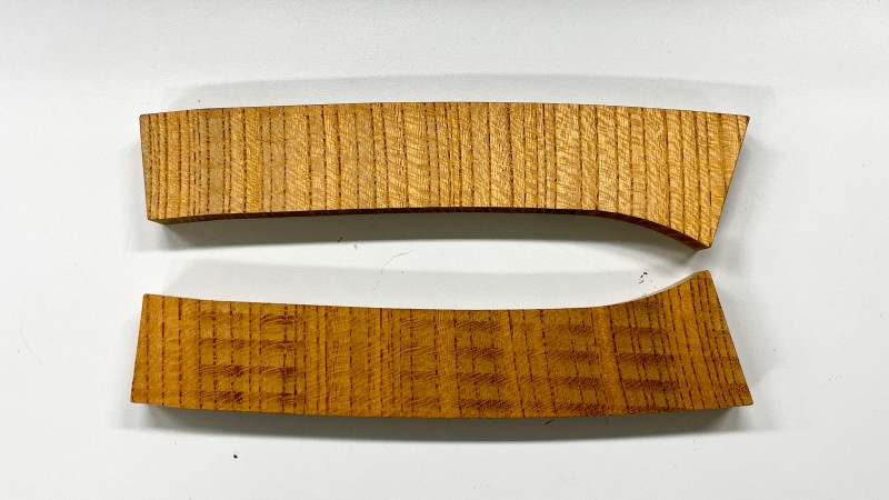 両刃鉈ハンドル材切り出し2